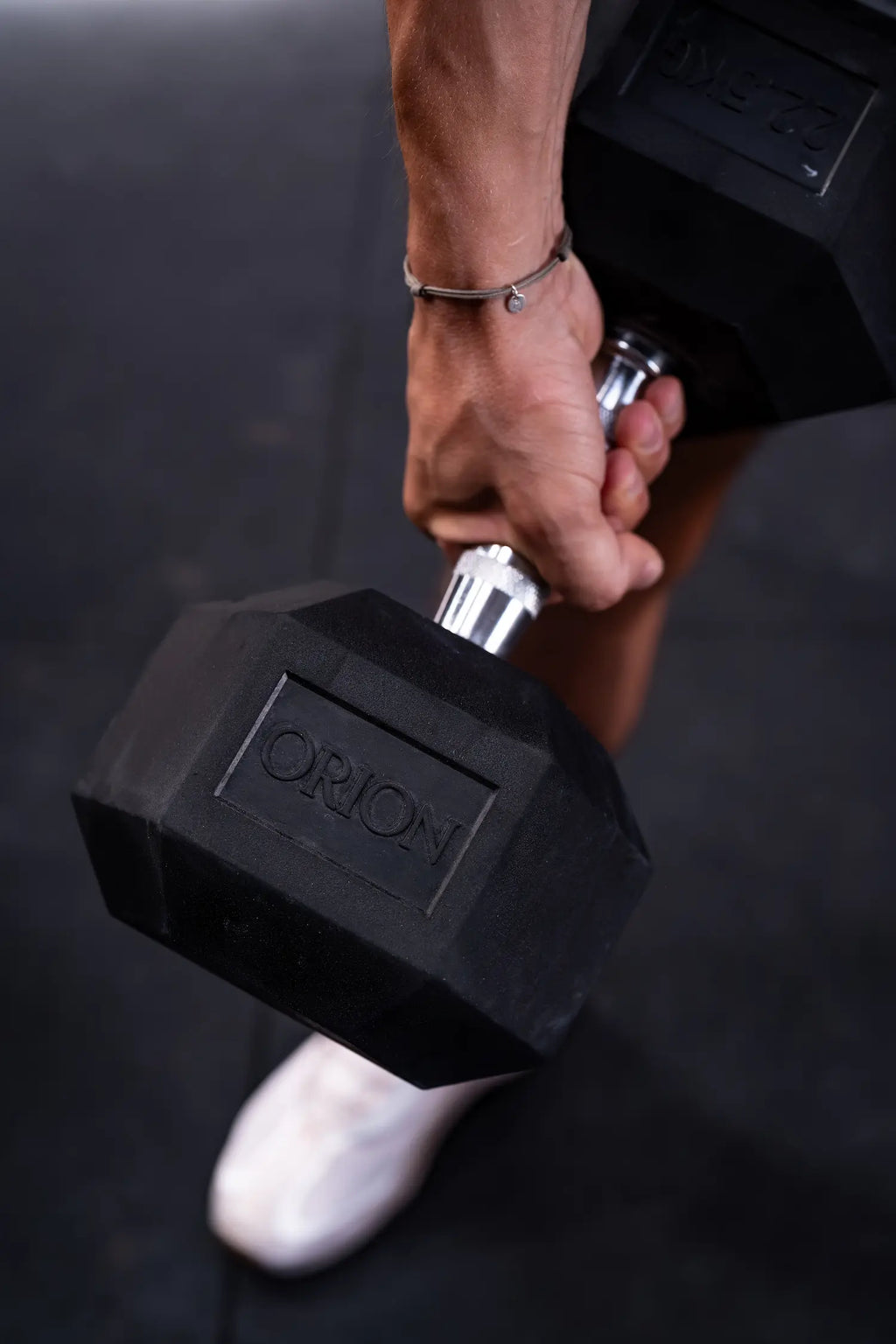 Haltères Hexagonales en Caoutchouc