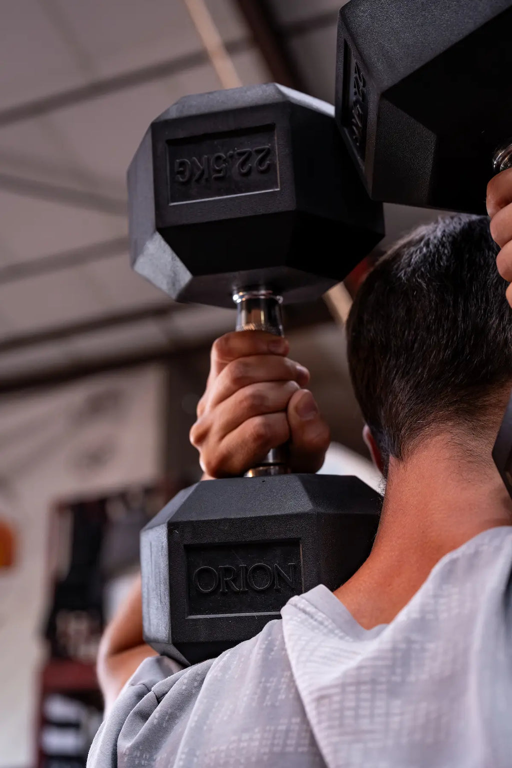 Haltères Hexagonales en Caoutchouc